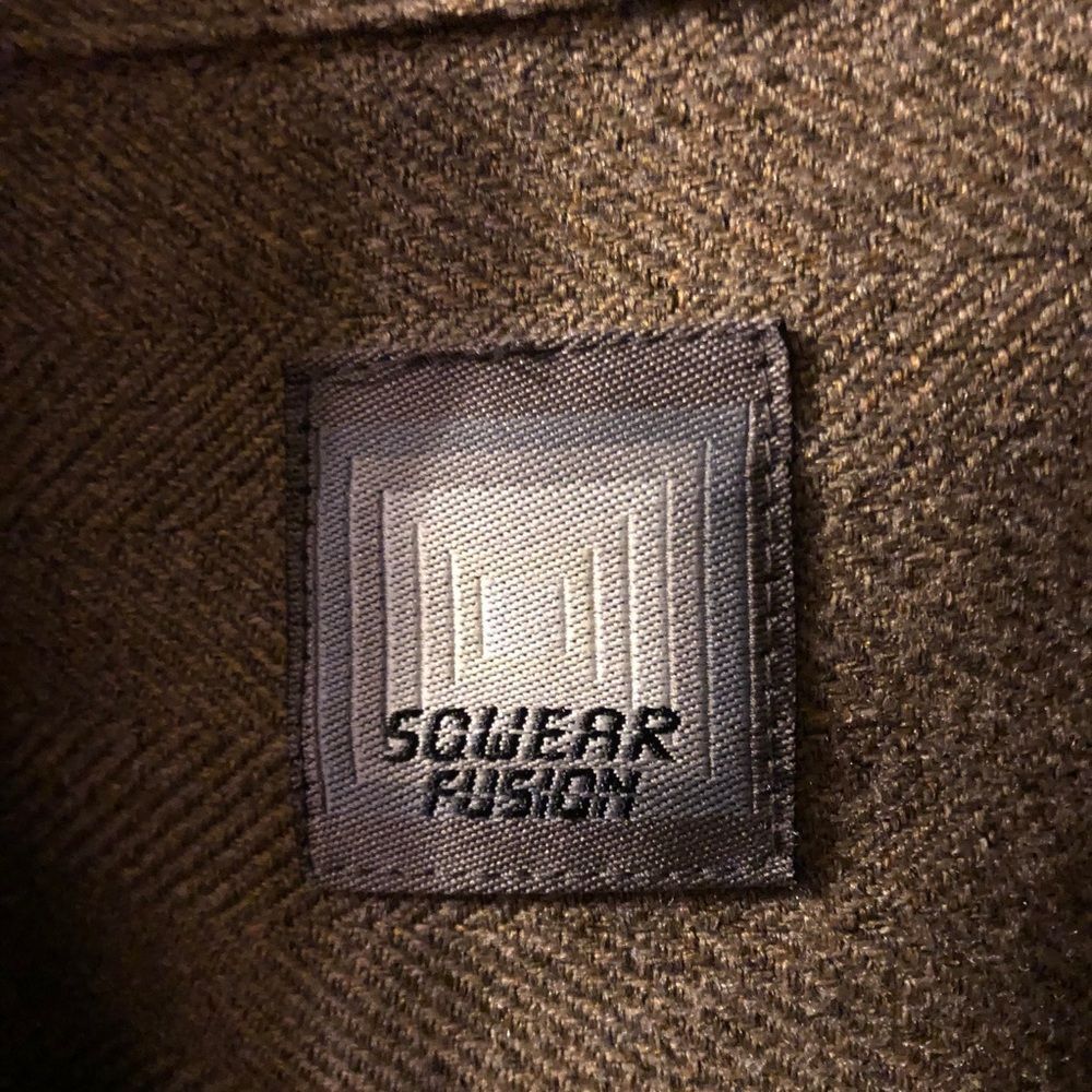 Stunning Shacket Houndstooth Wool Partial Zip Up … - image 3